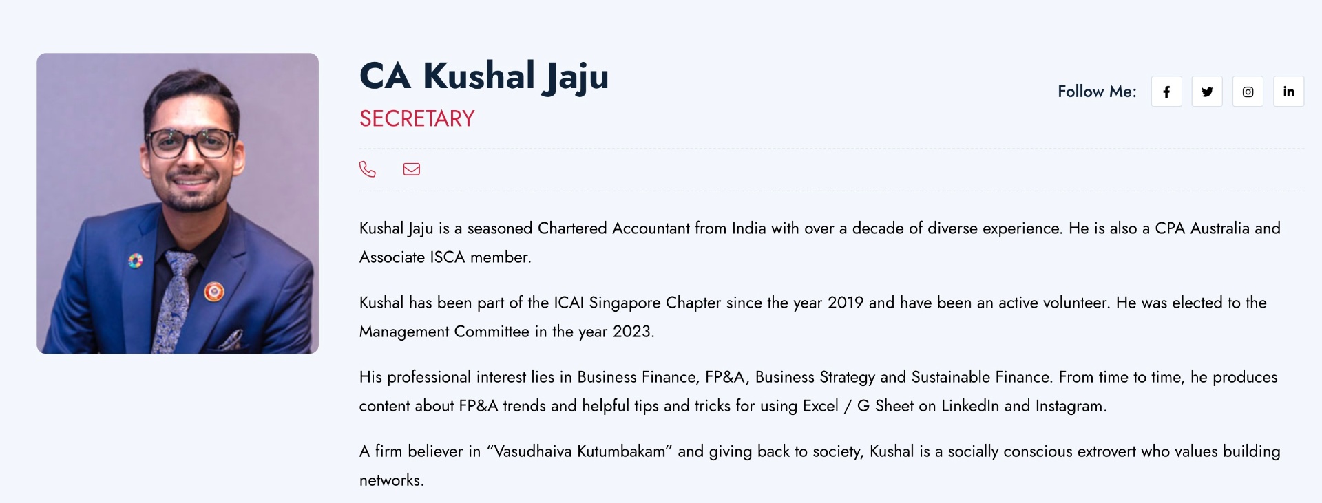 ICAI Singapore Chapter Events
